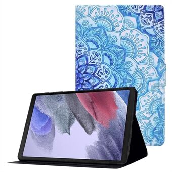 For Samsung Galaxy Tab A7 Lite 8.7-inch SM-T220 (Wi-Fi)/SM-T225 Pattern Printing Card Slots Leather Case Anti-scratch Tablet Stand Cover
