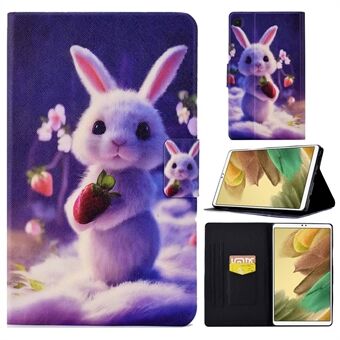 For Samsung Galaxy Tab A7 Lite 8.7-inch SM-T220 Pattern Printing Tablet Case PU Leather Stand Card Holder Cover with Auto Sleep / Wake
