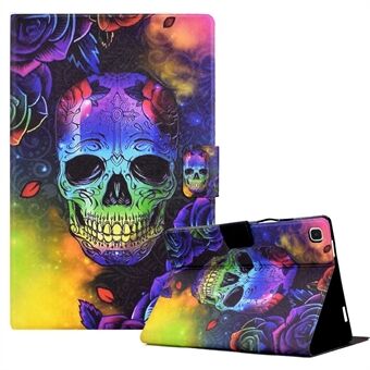 For Samsung Galaxy Tab A7 Lite 8.7-inch T220 / T225 Tablet Case Pattern Printed Leather Cover with Card Slots