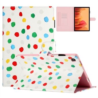 For Samsung Galaxy Tab A7 Lite 8.7-inch T200 / T225 PU Leather Stand Case Dots Pattern Card Holder Tablet Cover