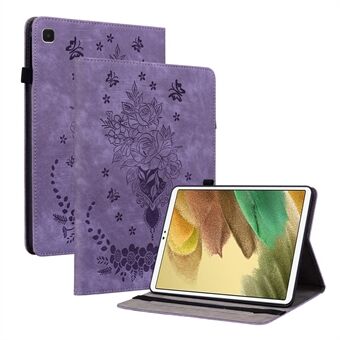 For Samsung Galaxy Tab A7 Lite 8.7-inch Imprinted PU Leather Foldable Stand Tablet Case with Pen Holder