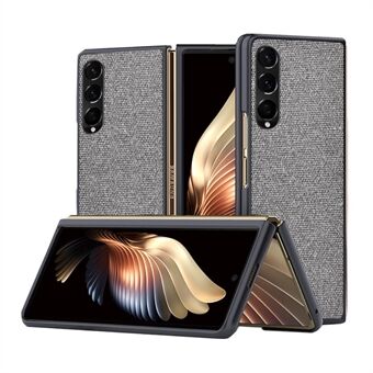 Sea Sand Textured Phone Case for Samsung Galaxy Z Fold3 5G, PU Leather Coated Hard PC Thin Durable Protective Cover