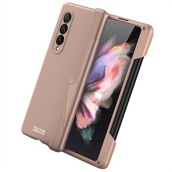GKK For Samsung Galaxy Z Fold3 5G Magnetic Absorption Hinge Hard PC Folding Phone Case with Pen Slot