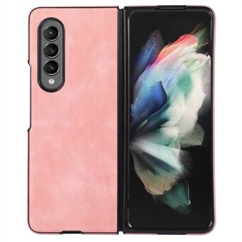 For Samsung Galaxy Z Fold3 5G Retro Texture PC+PU Leather Phone Case Shockproof Protective Phone Cover