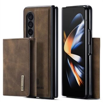 DG.MING M1 Series Phone Case for Samsung Galaxy Z Fold3 5G Detachable 2-in-1 Wallet Phone Case Anti-Drop Cell Phone Case