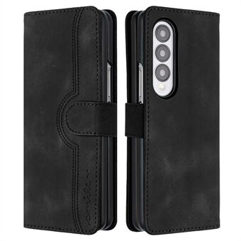 YX003 For Samsung Galaxy Z Fold3 5G PU Leather Folding Phone Case Imprinted Wallet Cover
