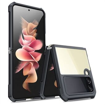 XUNDD For Samsung Galaxy Z Flip3 5G Folding Phone Case Acrylic + TPU Reinforced Corner Shockproof Hybrid Cover
