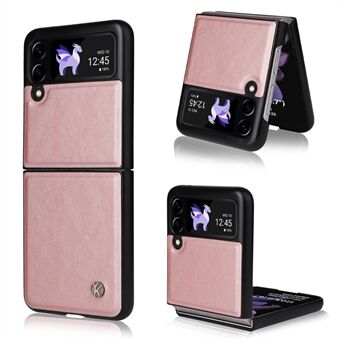 YKATU For Samsung Galaxy Z Flip3 5G Phone Case Anti-drop Shockproof Case PU Leather + TPU Phone Cover