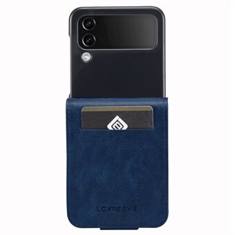 LC.IMEEKE for Samsung Galaxy Z Flip3 5G PU Leather + PC Phone Case RFID Blocking Protective Cellphone Cover Card Holder
