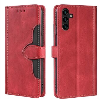 Skin-touch Feel Leather Phone Case with Stand for Samsung Galaxy A13 5G / A04s 4G (164.7 x 76.7 x 9.1 mm)