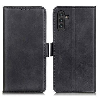 PU Leather Wallet Phone Case Soft TPU Shockproof Magnetic Closure Stand Flip Cover for Samsung Galaxy A13 5G / A04s 4G (164.7 x 76.7 x 9.1 mm)