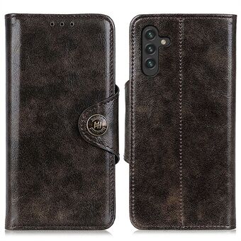 KHAZNEH Stand PU Leather Flip Wallet Case TPU Shockproof Interior Protective Cover for Samsung Galaxy A13 5G / A04s 4G (164.7 x 76.7 x 9.1 mm)