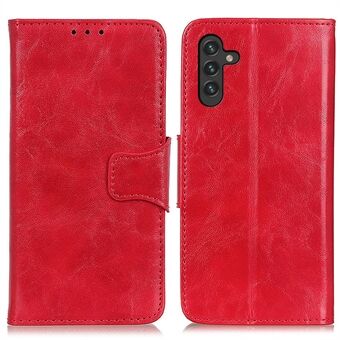 Drop-proof Crazy Horse Texture Dual-Sided Magnetic Clasp Split Leather Cover with Wallet and Stand for Samsung Galaxy A13 5G / A04s 4G (164.7 x 76.7 x 9.1 mm)