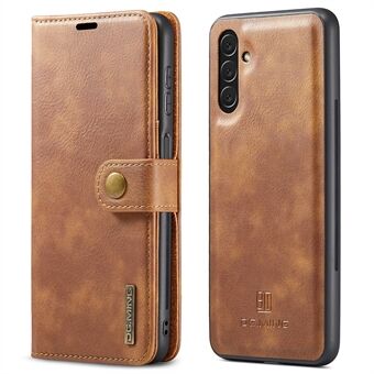 DG.MING Detachable 2-in-1 Split Leather Wallet Full Protection Cover Shell TPU Inner Phone Case for Samsung Galaxy A13 5G / A04s 4G (164.7 x 76.7 x 9.1 mm)