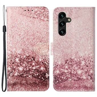 Pattern Printing Leather Case Wallet Stand Phone Cover Shell for Samsung Galaxy A13 5G / A04s 4G (164.7 x 76.7 x 9.1 mm)