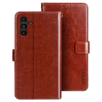 IDEWEI For Samsung Galaxy A13 5G / A04s 4G (164.7 x 76.7 x 9.1 mm) PU Leather + TPU Phone Case Crazy Horse Texture Stand Wallet Protective Cover