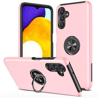 For Samsung Galaxy A13 5G Soft TPU + Hard PC Anti-drop Anti-shock Back Case Cover with Ring Car Mount Kickstand