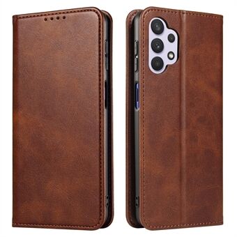 PU Leather Phone Case for Samsung Galaxy A13 4G / 5G , Stand Magnetic Auto-absorbed Business Phone Cover with Wallet
