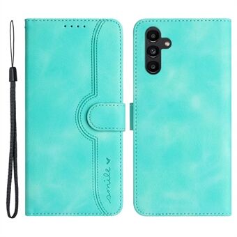 YX003 For Samsung Galaxy A13 5G / A04s 4G Anti-Fingerprint Phone Case Leather Wallet Stand Imprinted Pattern Cover