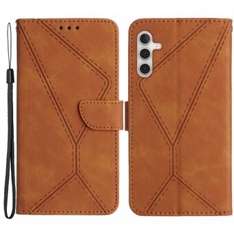 HT05 For Samsung Galaxy A13 5G / A04s 4G (164.7 x 76.7 x 9.1 mm) / A04 4G (164.4 x 76.3 x 9.1 mm) PU Leather Cover Wallet Phone Case