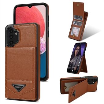 N.BEKUS For Samsung Galaxy A13 4G / A13 5G Leather+TPU Kickstand Back Cover RFID Blocking Card Holder Phone Case
