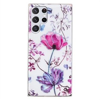 Electroplating IMD TPU Phone Case Various Pattern Printing Phone Cover for Samsung Galaxy S22 Ultra 5G