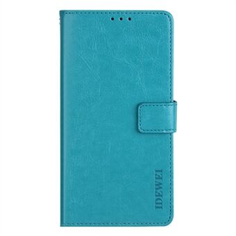 IDEWEI For Samsung Galaxy S22 Ultra 5G Double Protection PU Leather + TPU Folio Flip Crazy Horse Texture Stand Magnetic Closure Phone Shell with Wallet