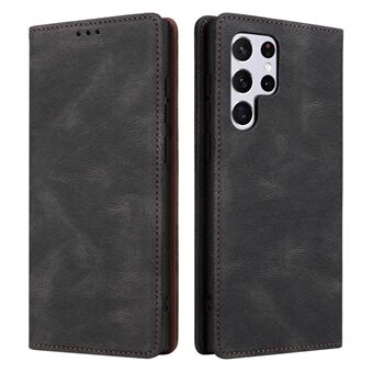 For Samsung Galaxy S22 Ultra 5G Slim Auto Closing Magnetic Folio Cover Wallet Stand Full Protection PU Leather Phone Case