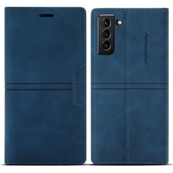Auto-absorbed Scratch Resistant Fantasy TPU+PU Leather Phone Wallet Cover Shell for Samsung Galaxy S22 5G