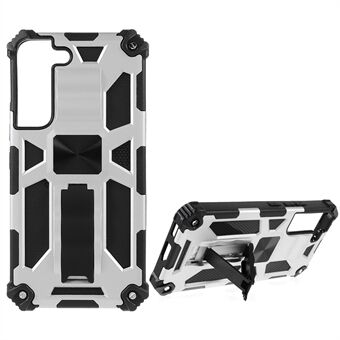 Car Mount Kickstand Dual Layer Shock-Absorption PC+TPU Armor Protective Phone Case for Samsung Galaxy S22 5G 5G