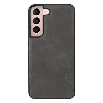 X-LEVEL Vintage Style Anti-dust Shockproof PU Leather Coated TPU Protective Case for Samsung Galaxy S22 5G