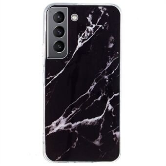 For Samsung Galaxy S22 5G Soft TPU IMD Marble Pattern Phone Cover Anti-scratch Anti-drop Back Case