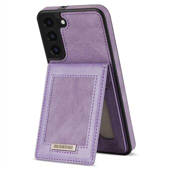 N.BEKUS Anti-drop Phone Case For Samsung Galaxy S22 5G, Well-protected PU Leather+TPU RFID Blocking Phone Cover Vertical Card Holder Kickstand