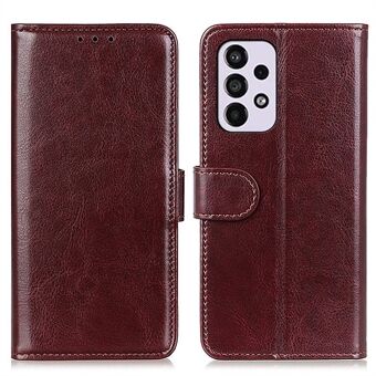 Crazy Horse Texture PU Leather Magnetic Flip Cover Stand Wallet Phone Case for Samsung Galaxy A33 5G