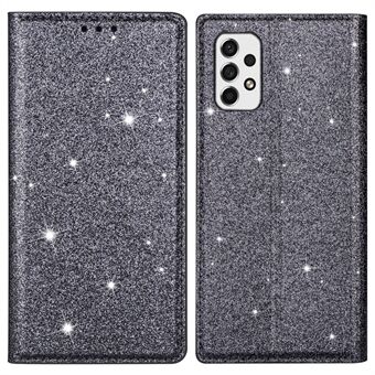 For Samsung Galaxy A33 5G Glitter Sequins Stand Card Holder PU Leather Shockproof Protective Phone Case Cover