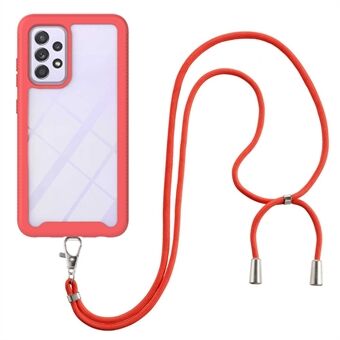 YB PC Series-4 for Samsung Galaxy A33 5G Anti-fall Protection Phone Case PC + TPU Cover with Adjustable Lanyard