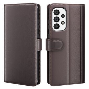 For Samsung Galaxy A33 5G Stand Wallet Phone Case Split Leather Genuine Leather Folio Flip Protective Cover
