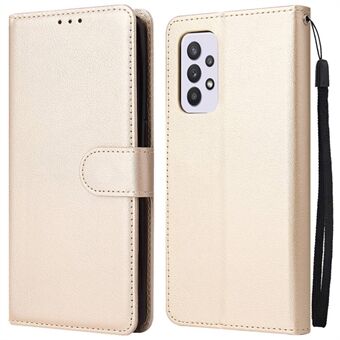 For Samsung Galaxy A33 5G Foldable Stand Cell Phone Case PU Leather + TPU Wallet Shockproof Cover