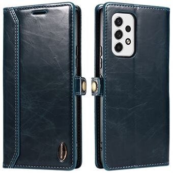 GQ.UTROBE 010 Series Cell Phone Case for Samsung Galaxy A33 5G, RFID Blocking PU Leather+TPU Phone Cover Stand Wallet