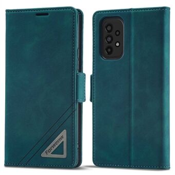 FORWENW F3-Series For Samsung Galaxy A33 5G Scratch-resistant Wallet Style Case PU Leather Flip Protective Phone Shell with Stand