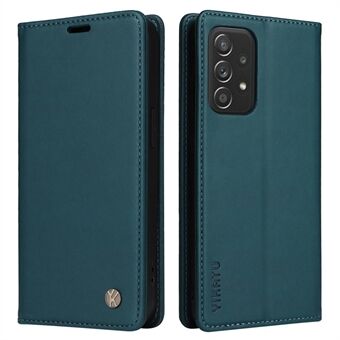 YIKATU YK- 001 for Samsung Galaxy A33 5G, Drop-proof Phone Flip Leather Case Magnetic Closure Phone Cover Wallet Stand