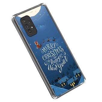 For Samsung Galaxy A33 5G Christmas Series Flexible TPU Back Cover Pattern Printing Drop-proof Anti-scratch Case
