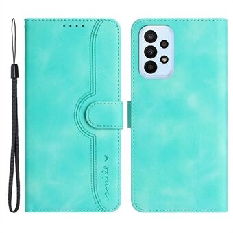 YX003 For Samsung Galaxy A33 5G Anti-Scratch Wallet PU Leather Imprinted Pattern Cover Phone Stand Case