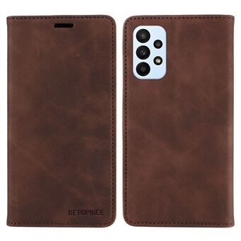 BETOPNICE 003 For Samsung Galaxy A33 5G Slim-Fit Phone Shell PU Leather Stand Cover RFID Blocking Wallet Phone Case