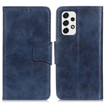 Crazy Horse Texture Split Leather Phone Cover Stand Shell with Wallet for Samsung Galaxy A53 5G