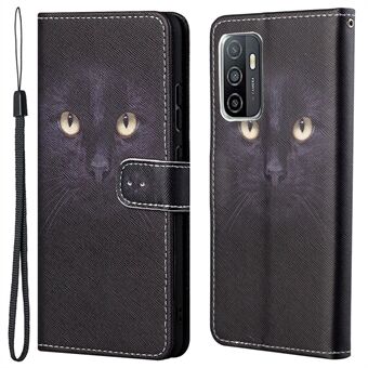3D Creative Pattern Printing Flip Wallet Case Cross Texture PU Leather Magnetic Closed Folding Stand Cover with Strap for Samsung Galaxy A53 5G
