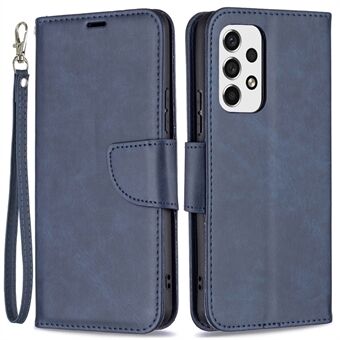 Scratch-resistant Textured PU Leather Phone Wallet Case Cover with Stand for Samsung Galaxy A53 5G