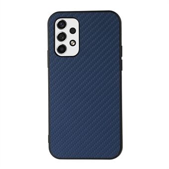 Light Slim Shockproof PU Leather Coated PC + TPU Carbon Fiber Texture Phone Case Shell for Samsung Galaxy A53 5G
