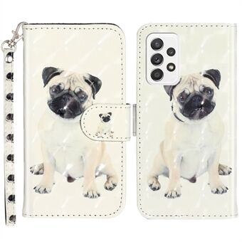 Pattern Printing Fully Wrapped Folio Flip Leather Wallet Phone Case Cover with Stand for Samsung Galaxy A53 5G