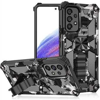 Slim Phone Case for Samsung Galaxy A53 5G Military Grade Armor Hybrid PC+TPU Shockproof Camouflage Cover with Kickstand